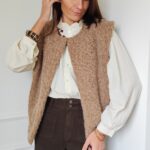 Gilet camel Romane