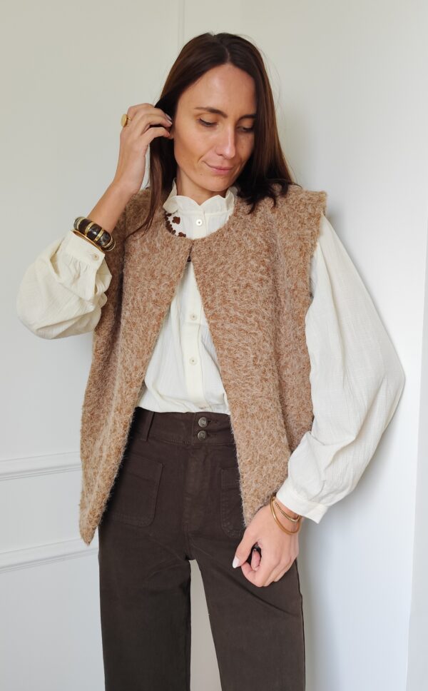 Gilet camel Romane