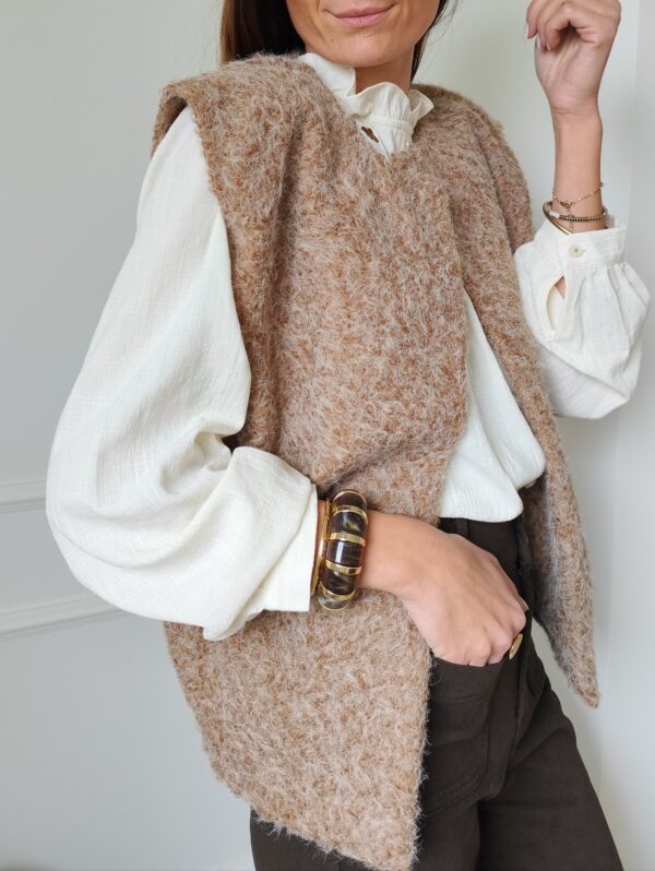 Gilet camel Romane