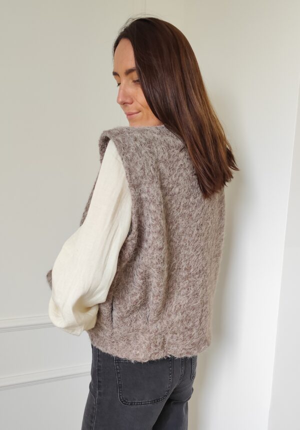 Gilet taupe Romane