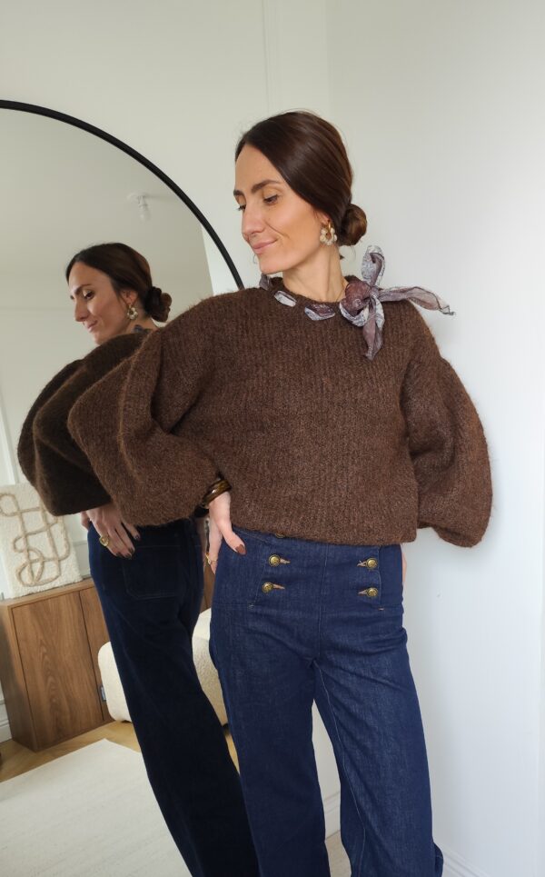 Pull chocolat Léonie