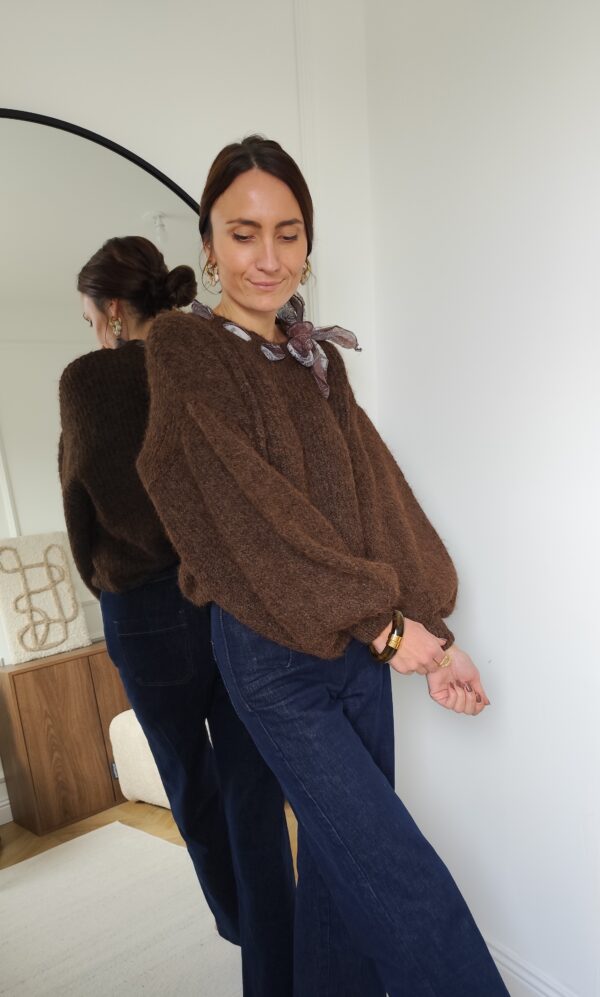 Pull chocolat Léonie