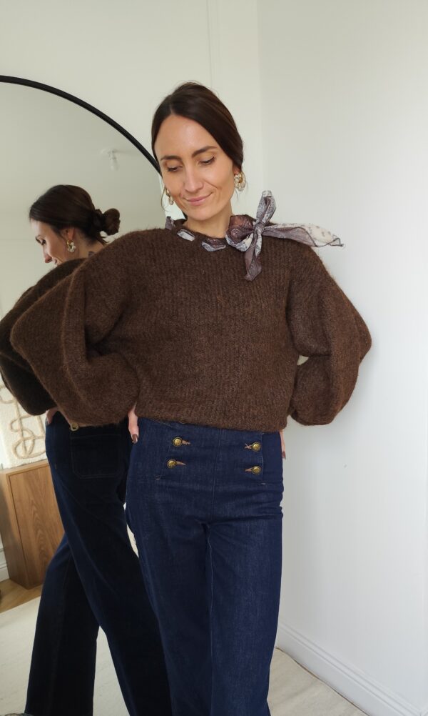 Pull chocolat Léonie