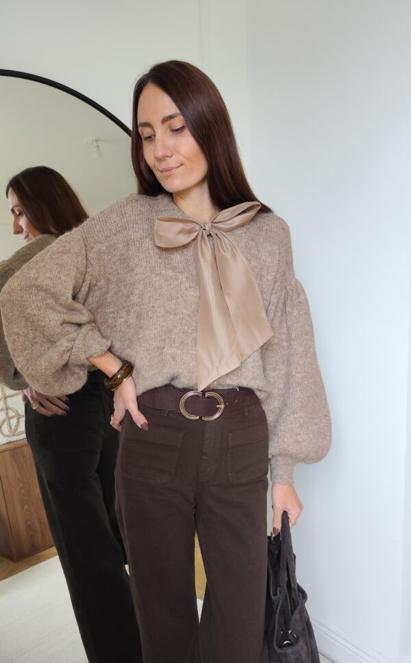 Cardigan beige Théa