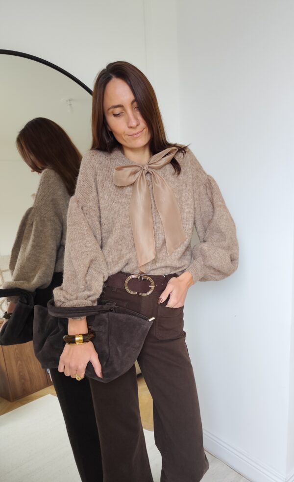 Cardigan beige Théa