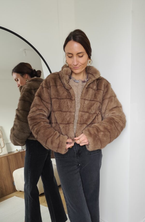 Manteau fausse fourrure Paola