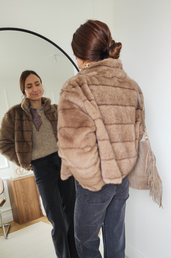 Manteau fausse fourrure Paola