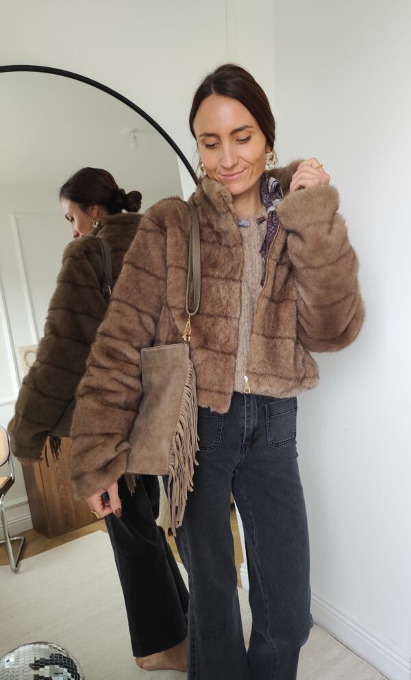 Manteau fausse fourrure Paola