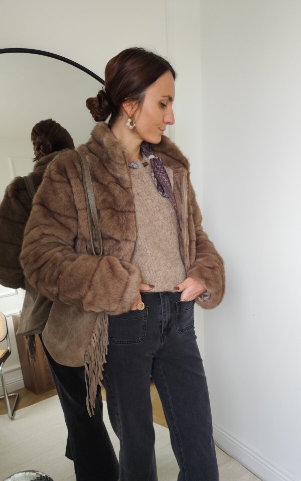 Manteau fausse fourrure Paola