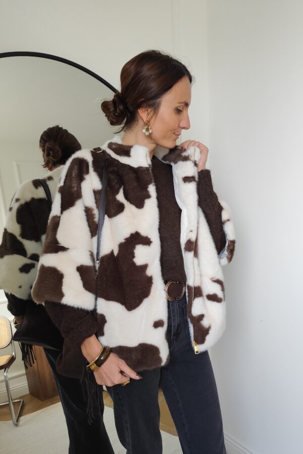Manteau cowprint Luna