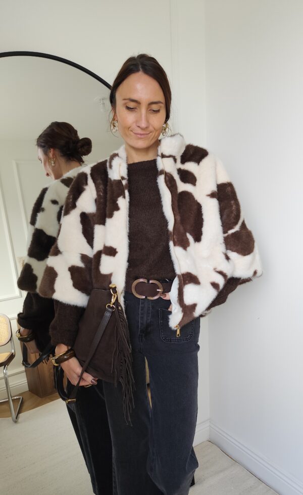 Manteau cowprint Luna