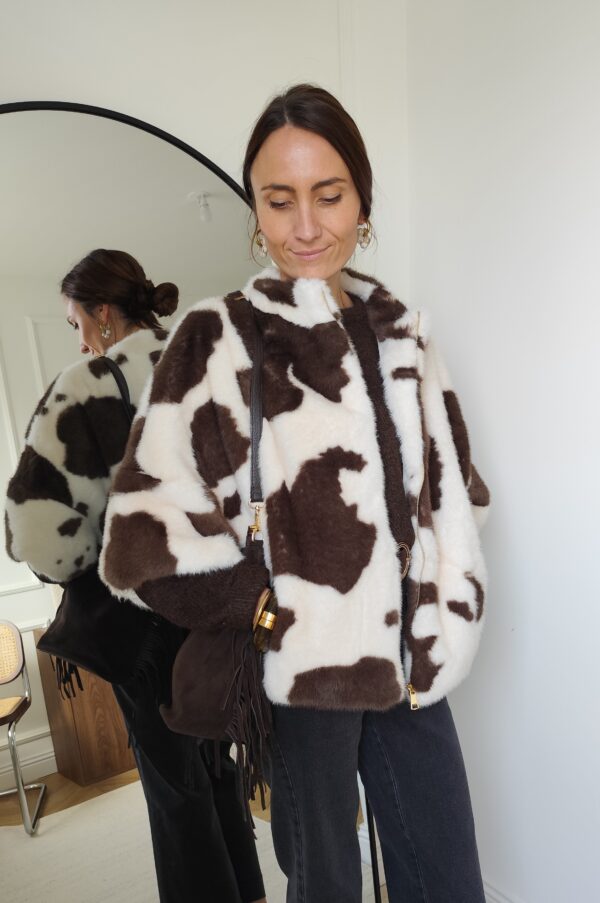 Manteau cowprint Luna