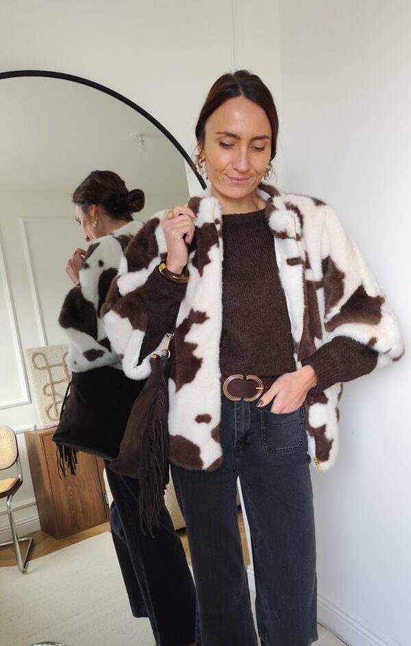 Manteau cowprint Luna