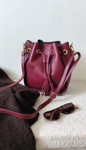 Sac à main bordeaux Lina