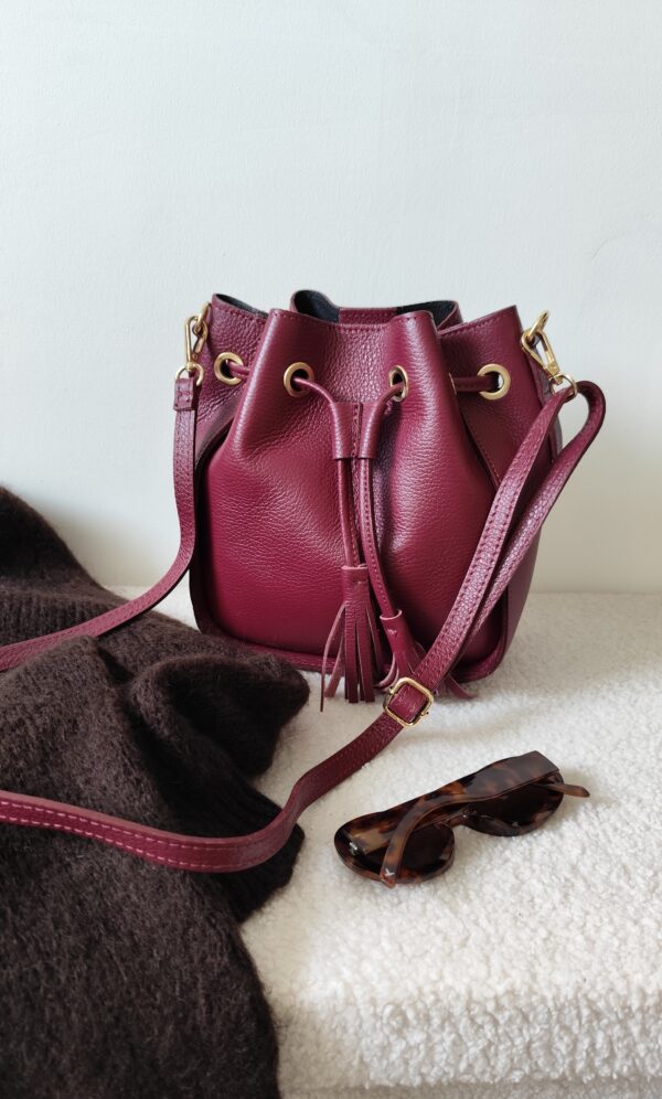 Sac à main bordeaux Lina