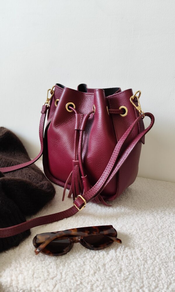 Sac à main bordeaux Lina