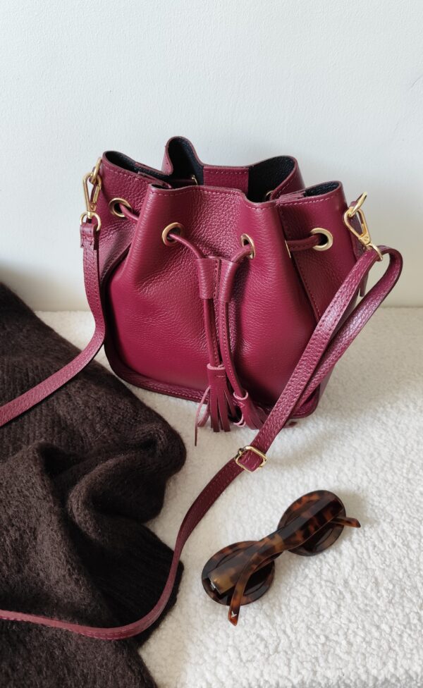 Sac à main bordeaux Lina