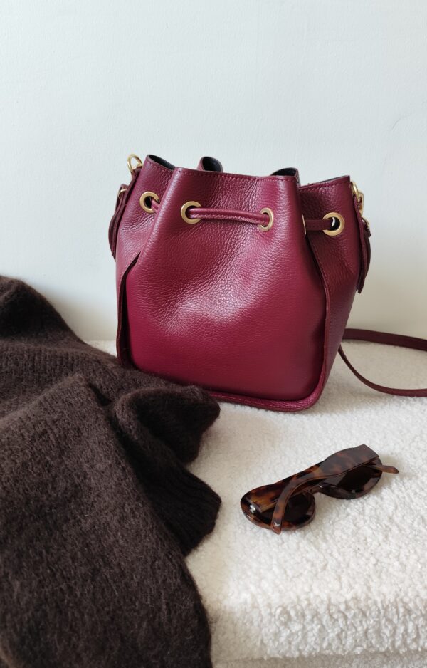 Sac à main bordeaux Lina