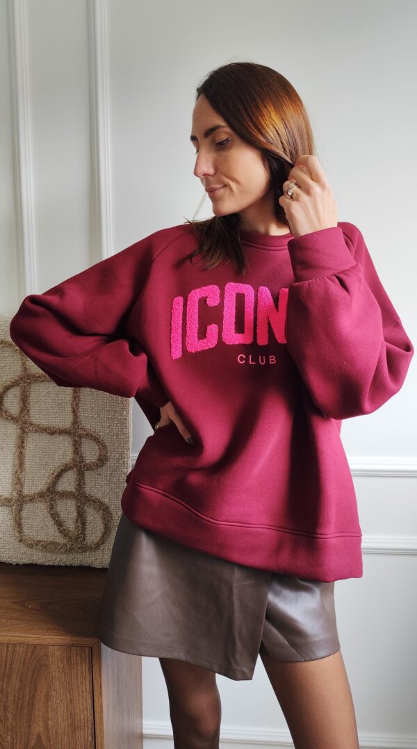 Sweat bordeaux Iconic