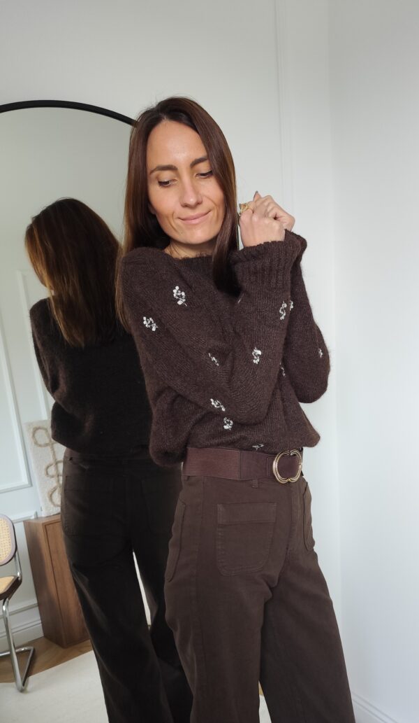 Pull chocolat Jules