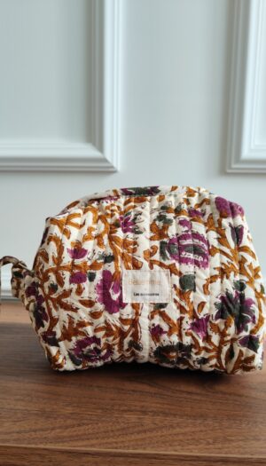 Trousse de toilette écru multico Mila