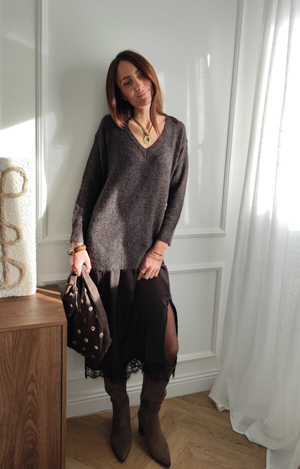 Robe chocolat Céline