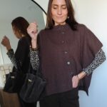 Pull cape chocolat Ninon – Image 3
