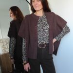 Pull cape chocolat Ninon