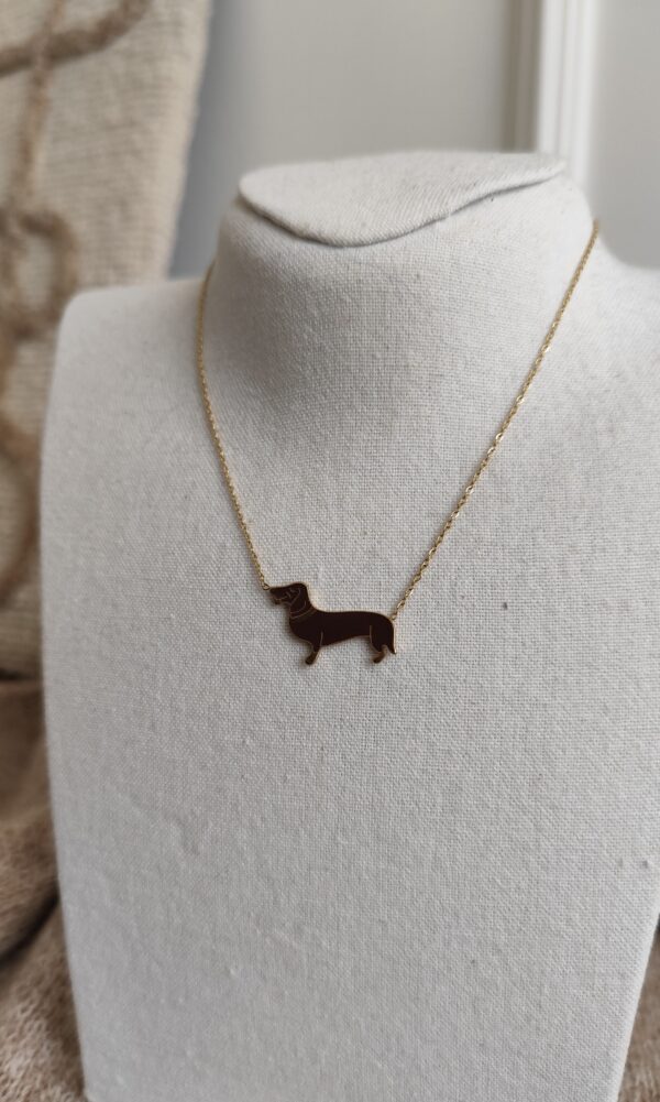 Collier marron teckel