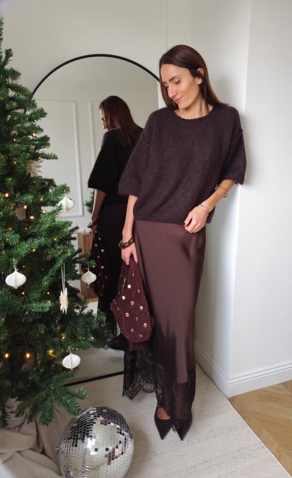 Jupe chocolat Sidonie