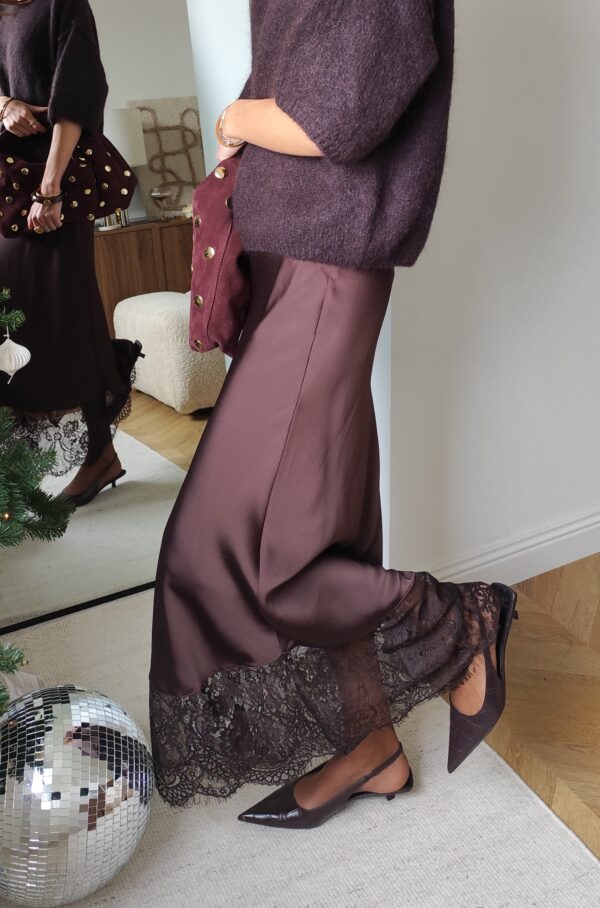 Jupe chocolat Sidonie