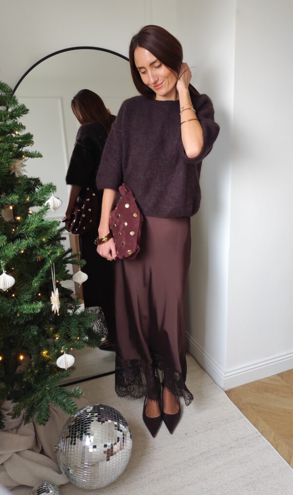 Jupe chocolat Sidonie