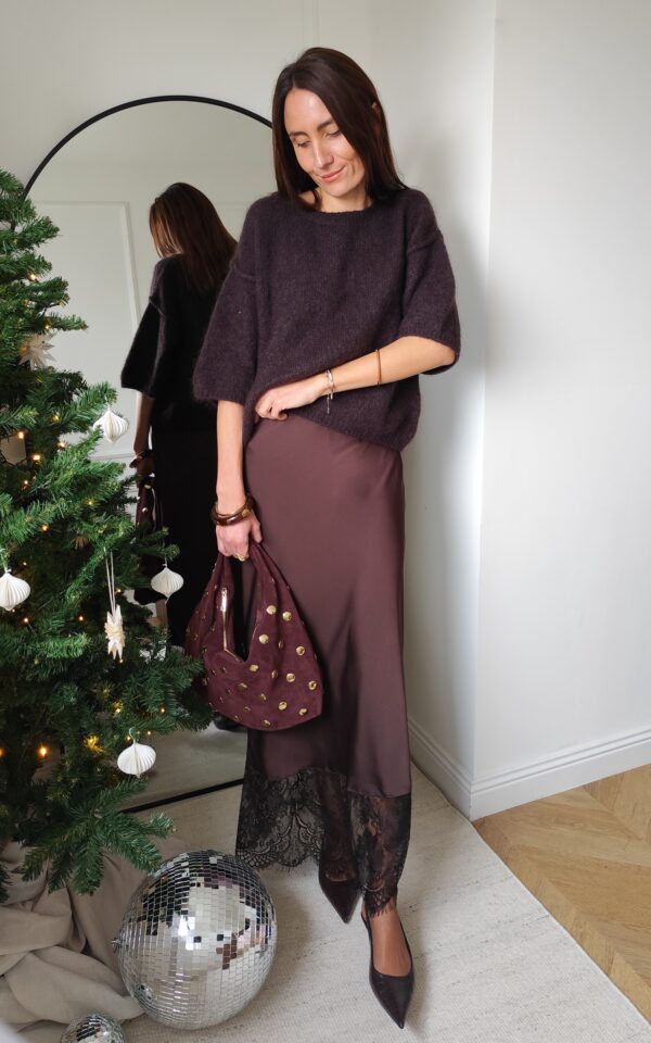 Jupe chocolat Sidonie