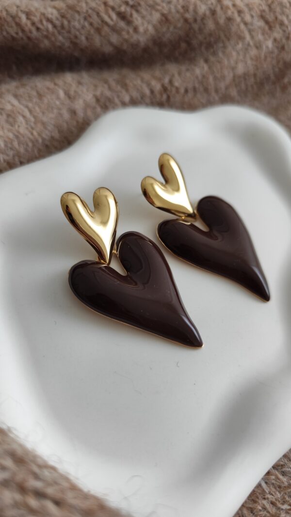 Boucles d'oreilles chocolat Bastia