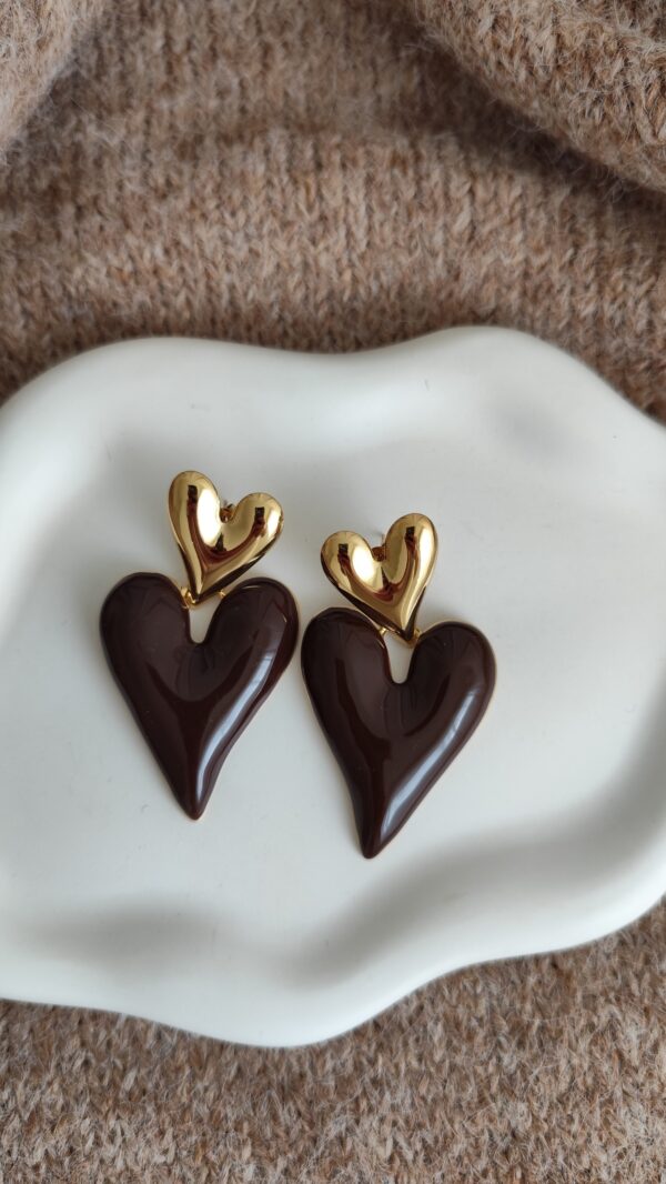 Boucles d'oreilles chocolat Bastia