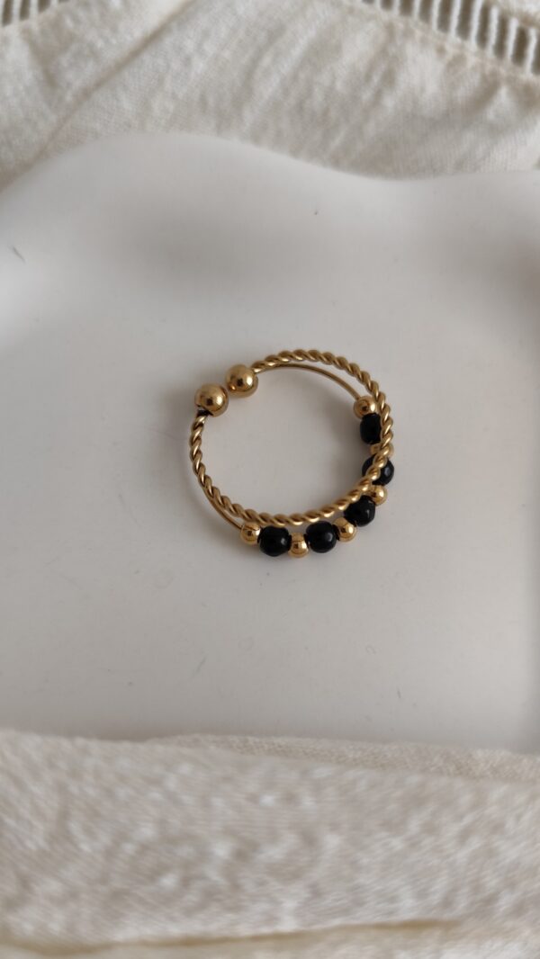Bague noire Nadège
