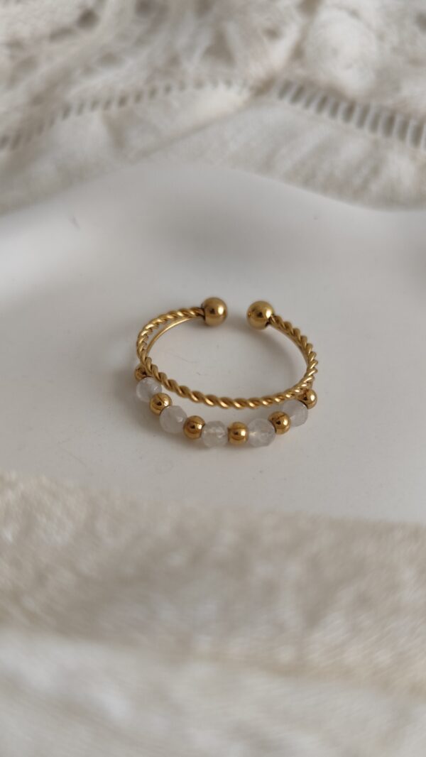 Bague blanche Nadège