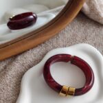 Bracelet bordeaux Amanda – Image 2