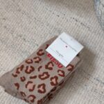 Chaussettes léopard taupe bisou