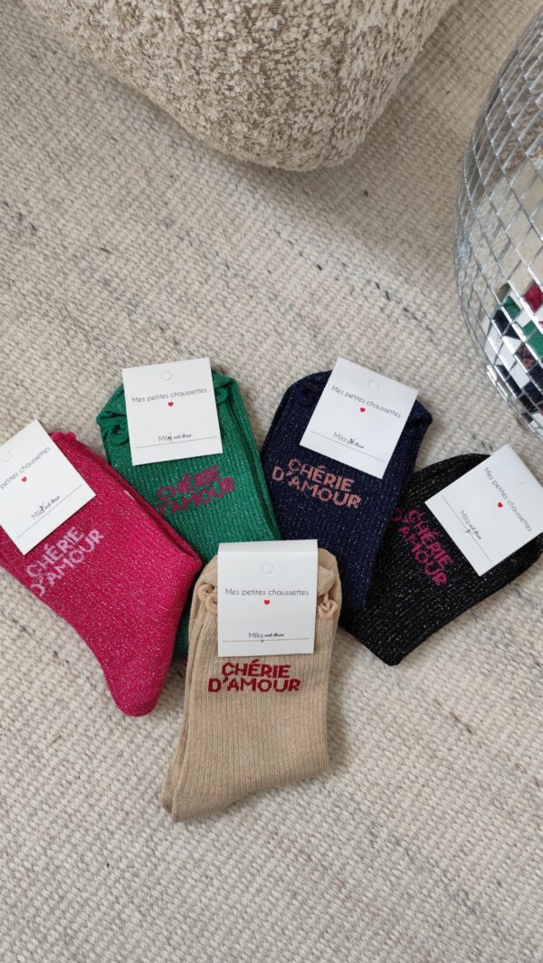 Chaussettes vertes chérie d'amour